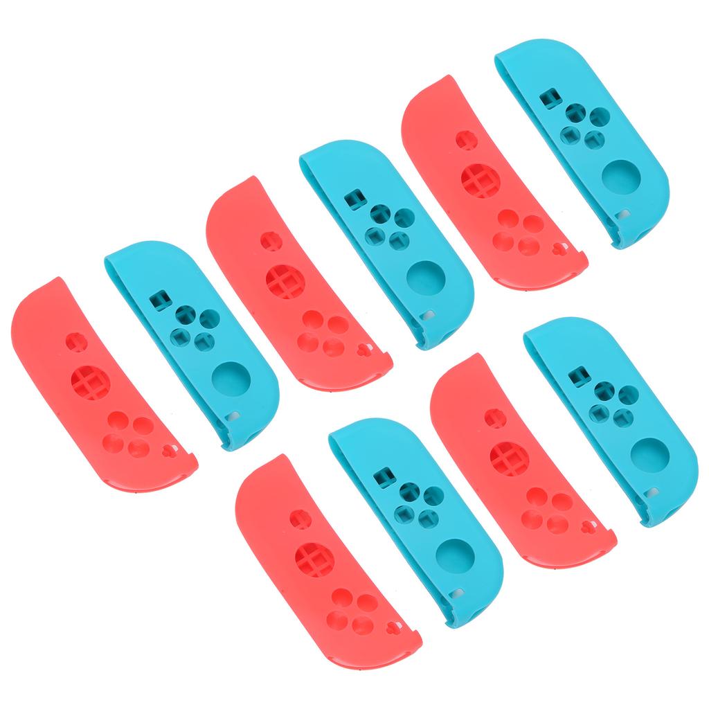 5 Sets Silicone Gamepad Cover Strong Protection Game Machine Accessory for NS SwitchRed Blue