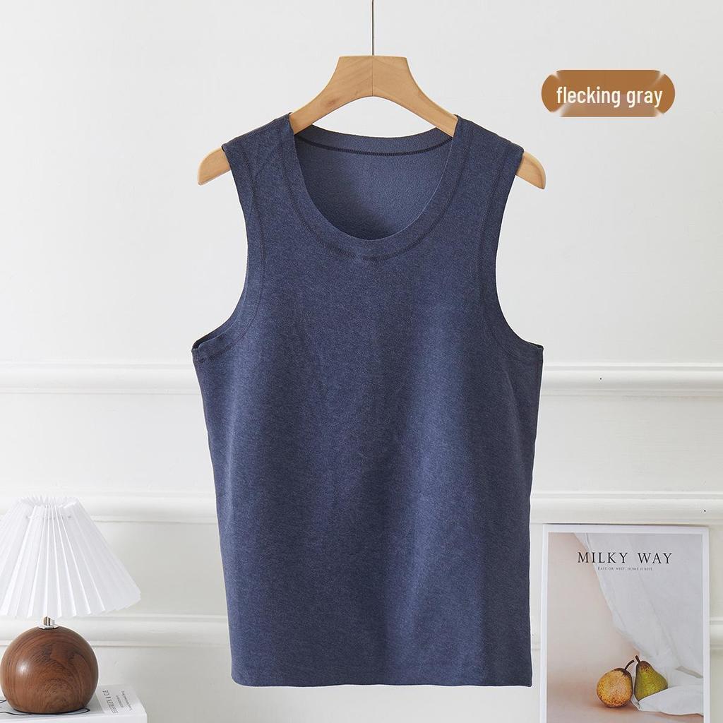 Męska Termiczna Bezszwowa Kamizelka z Podszewką z Jedwabnego Polaru 2025 Zima