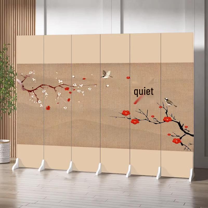 Antique Landscape Folding Screen: Living Room/Entryway Partition
