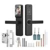 Smart Lock with 120° Wide Angle Camera and Smart Doorbell Aluminum Alloy Keyless Entry Lock Handle B