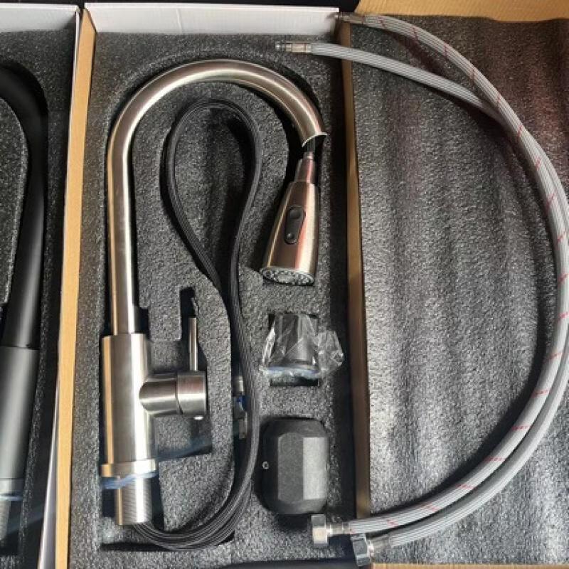 Handun Stainless Steel Pull-Out Kitchen Faucet