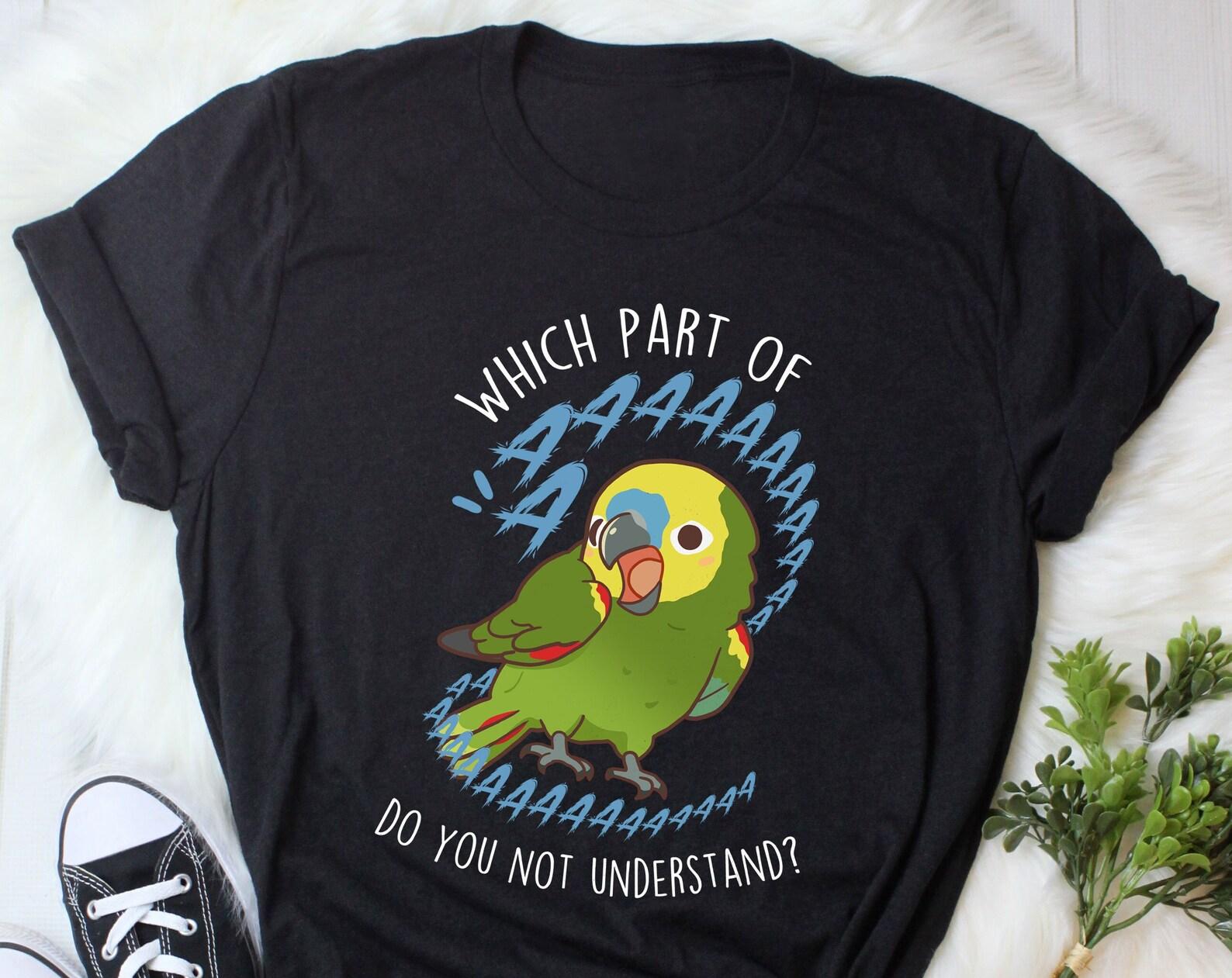 Blue-fronted Amazon Parrot Shirt, , Funny Parrot Lover Gift, Cute Bird T-shirt, Amazon Parrot Tshirt, Pet Graphic Tee, Birb Mom Dad 110