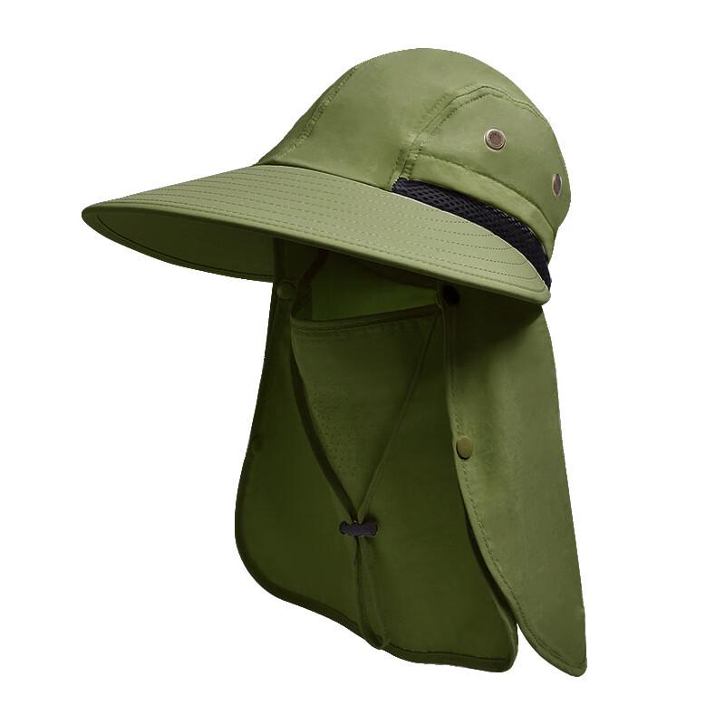 Men's Summer Wide Brim Sun Hat with Face Mask & Neck Flap