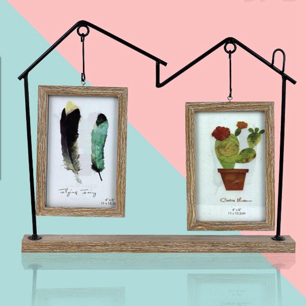 

Nordic Style Special Shaped Photo Frame DIY Photo Display Stand Home Decor