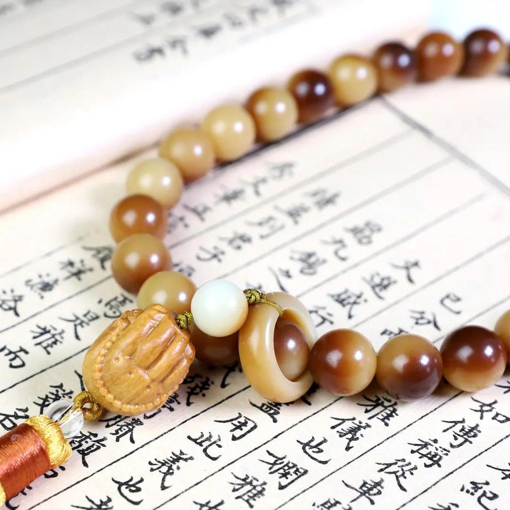 Douyin Live Hot Selling Bodhi Charcoal Roasted Toffee Beads Bracelet