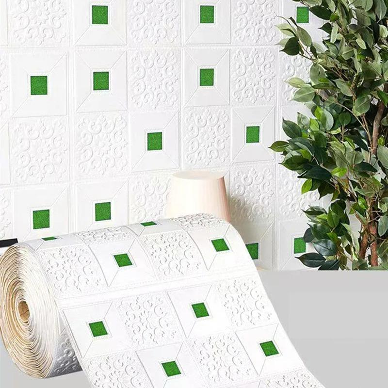 Decorative waterproof and moisture-proof 3D brick patterned wall panel wallpaper DIY living room bedroom kitchen background wall