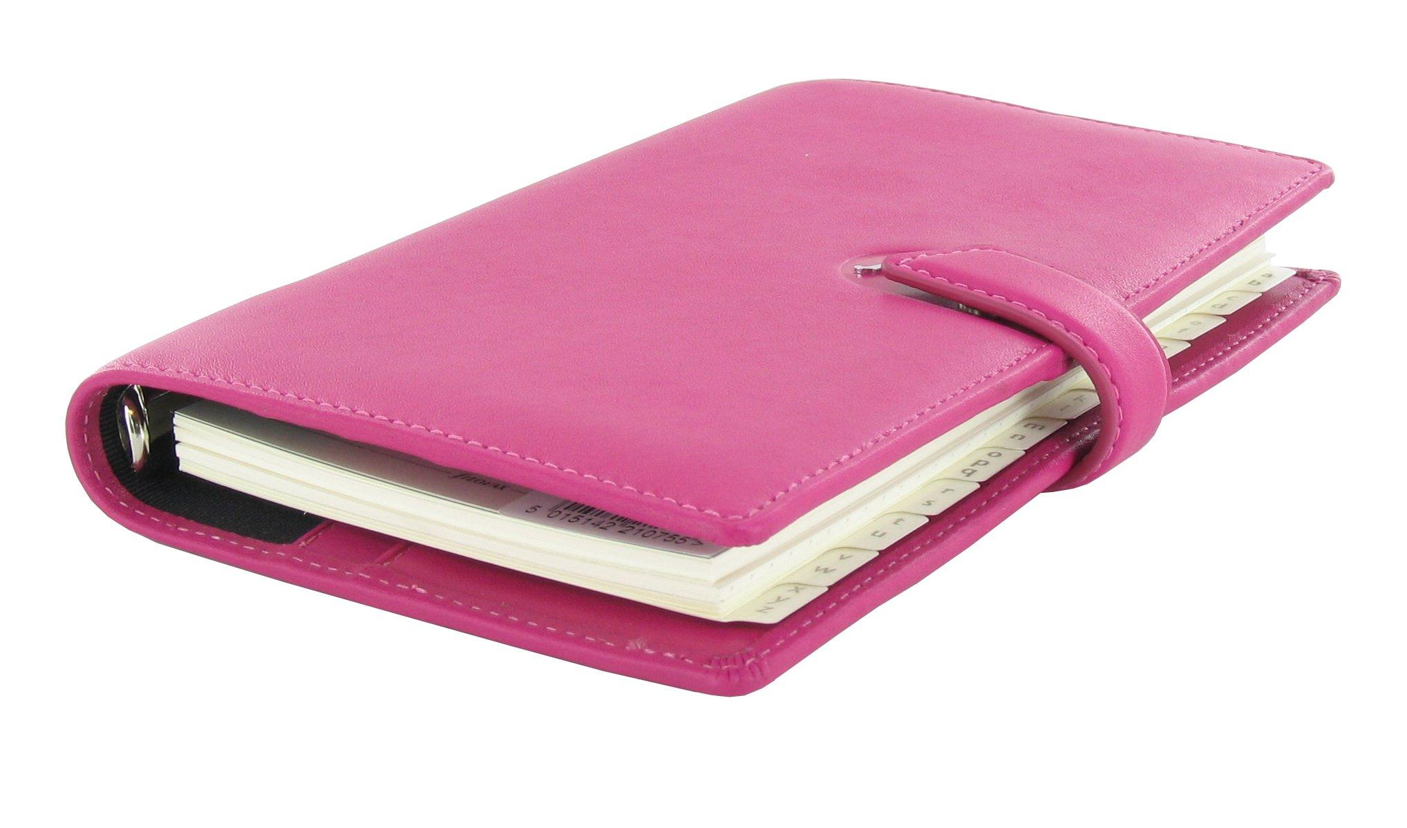 

Filofax Boston Compact Pink Leather F024929 (Bible) 6-hole [Official Import] рожевий