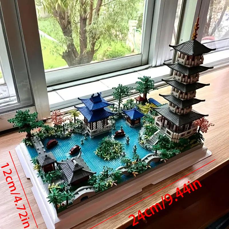 Hangzhou West Lake Assembled Building Blocks 1560 Pieces Difficult Building Toys Christmas Gifts Birthday Gifts Suitable for