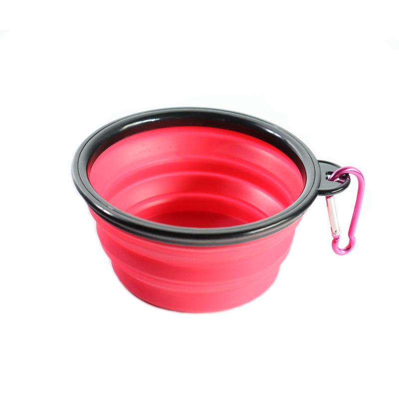 Collapsible Silicone Pet Bowl Portable Travel Dog Cat Bowl Waterproof Pet Feeder for Outdoor Activities Lightweight and Green