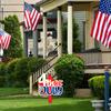Hvězdný vlastenecký zahradní kůl v americkém stylu, venkovní kůl, vánoční dekorace ke Dni nezávislosti pro domácí dekoraci na trávník na zahradě