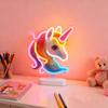 Creative Unicorn LED Neon Night Light - Perfect for Bedroom Ambiance