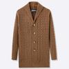 Men's Knitting Spring Autumn Slim Fit Cardigan Coat Male British Style Button Long Sleeve Jacket