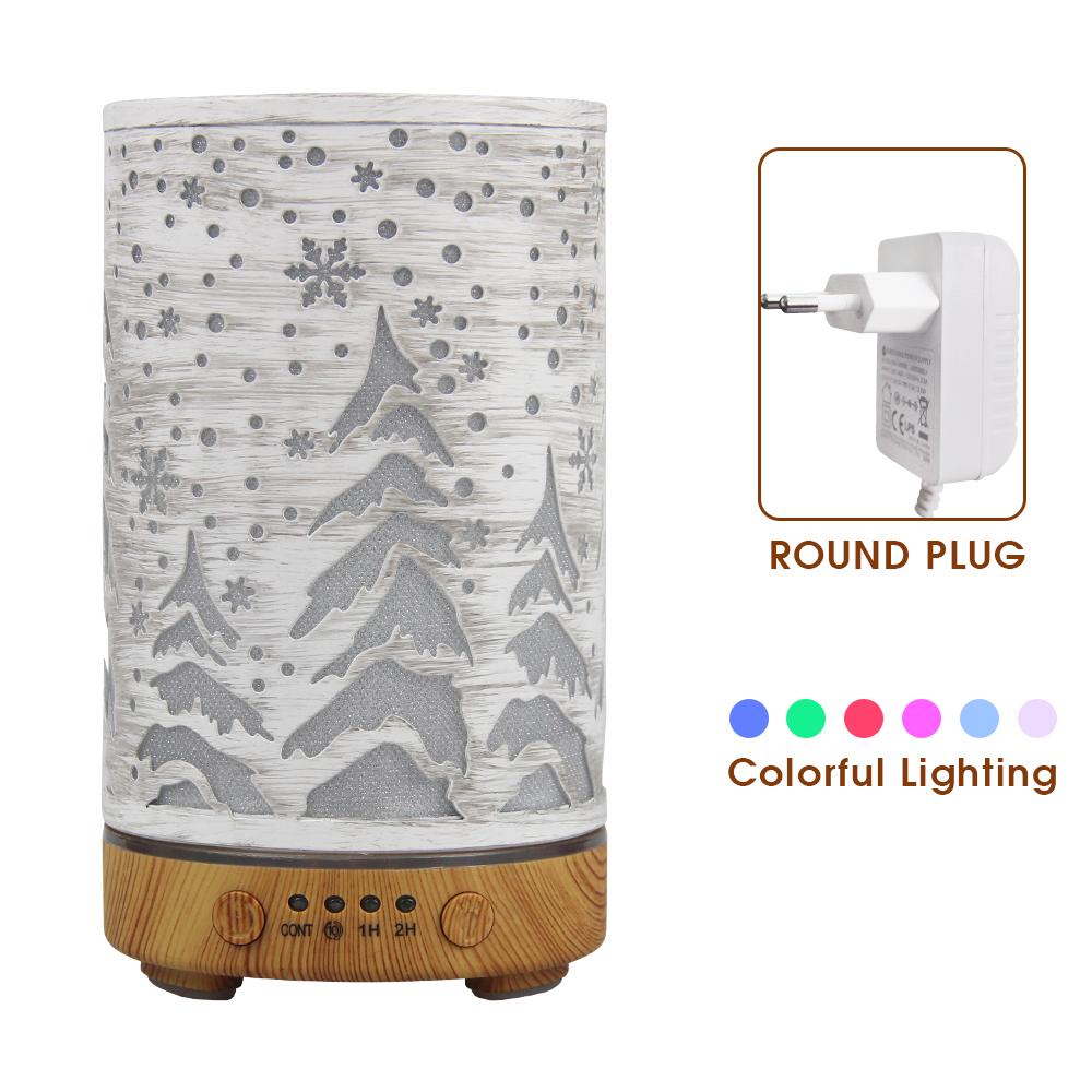 Timing Function Aroma Diffuser Hollow Tree Humidifier Bedroom Fragrance Diffuser with LED Lights Humidificador para aromaterapia