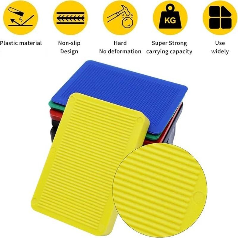 80 Pezzi Distanziatori per Piastrelle in Plastica, Materiale PP 4 Misure Distanziatori a Croce per Posa di Piastrelle a Parete e a Pavimento - Kit Livellatori con Cunei