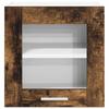 Wall Mounted Cabinet with Door 2 Pcs Smoked Oak 40 X 31 X 40 Cm