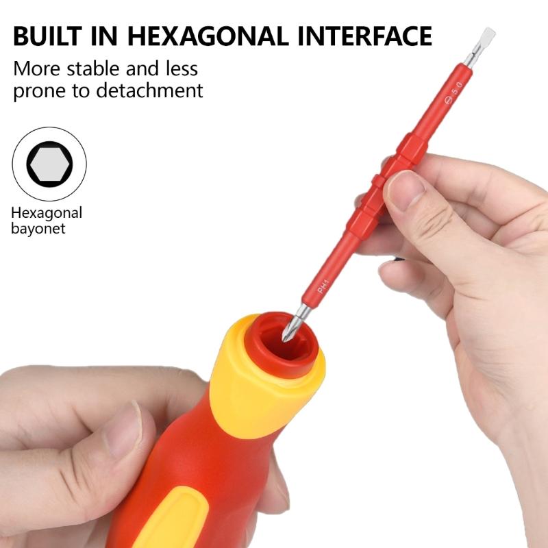 29Piece Screwdriver Set for Electricians, Magnetic Tips, Insulated, Essential Household Repair Tool