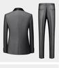 Men's Autumn Slim Fit Business Casual Suit: Tuxedo, Vest, and Pants Set for Weddings and Grooms