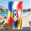 Romania Football Print Beach Towel Quick Dry Super Absorbent Soft Bath Towel for Swimming Beach Travel Fan Souvenir Gift