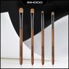 Cangzhou Animal Hair Makeup Brush Set: Almond Eyeshadow, Small Eye Detail, Flame Blending Brushes