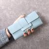 Women's Tri-fold Fashion Wallet - Long, Simple, Multifunctional with Buckle, Coin Purse & Card Holder