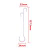 100/500Pcs J-Shaped Tomato Ear Hooks Garden Vegetable Plant Grape Support Vines Fastener Clips Trellis Fixed Buckle White Hooks