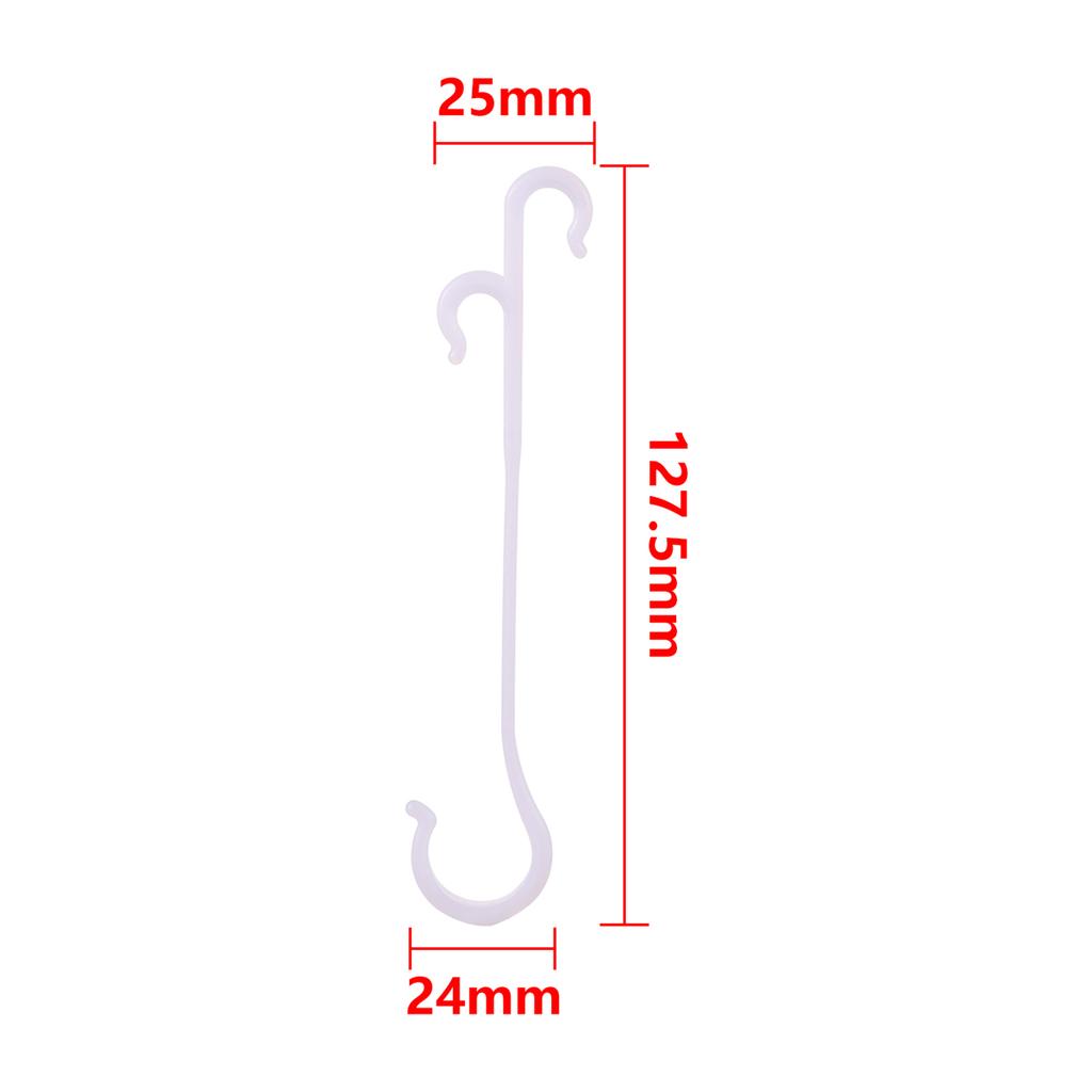 100/500Pcs J-Shaped Tomato Ear Hooks Garden Vegetable Plant Grape Support Vines Fastener Clips Trellis Fixed Buckle White Hooks
