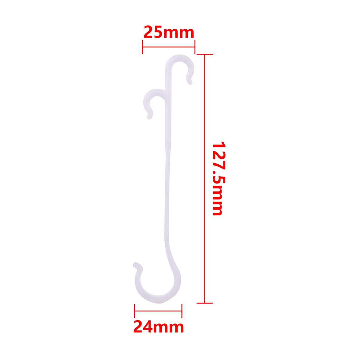 

100/500Pcs J-Shaped Tomato Ear Hooks Garden Vegetable Plant Grape Support Vines Fastener Clips Trellis Fixed Buckle White Hooks 100Pcs