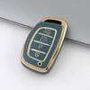 4 Knoppen TPU Auto Slimme Sleutelhoes Cover Voor Hyundai Tucson Santa Fe Rena Sonata Elantra Creta Ix35 Ix45 I10 I30 I40 Accessoires