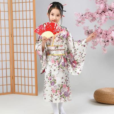 Elegância Kimono Japonês Tradicional Infantil Yukata Estilo Japonês Roupão de Banho Viagem