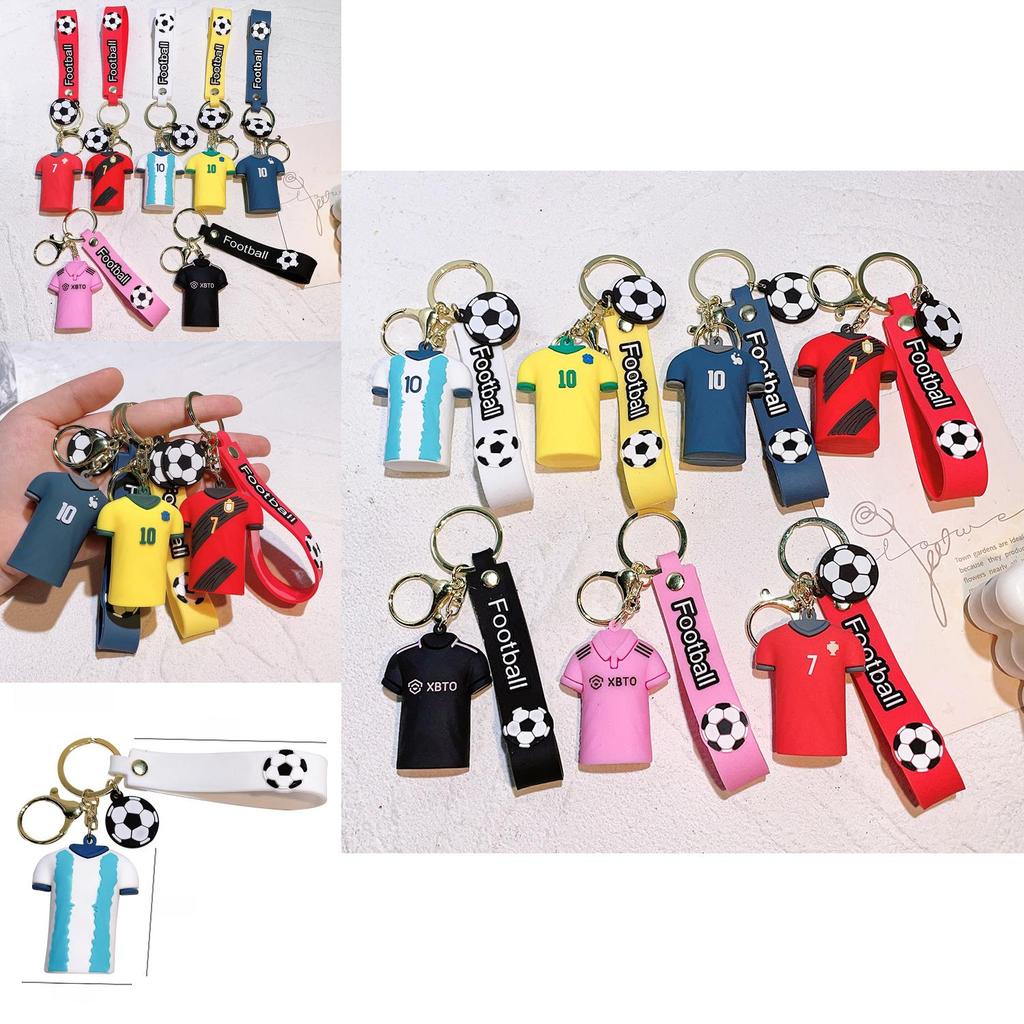 Breloc Vibrant Stea Fotbal Silicon Accesoriu Chei Cadou Perfect Pentru Prieteni