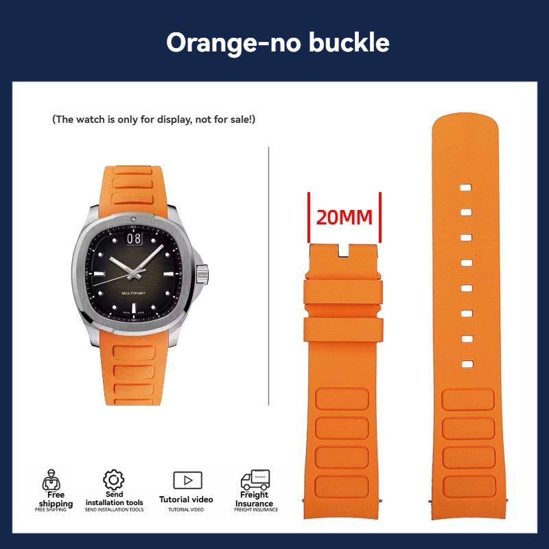 

Quick release Rubber Watch Strap For Mido M049 New Multifort TV M049.526 Sport WatchBand Curved Men Bracelet wristband 22mm 22mm