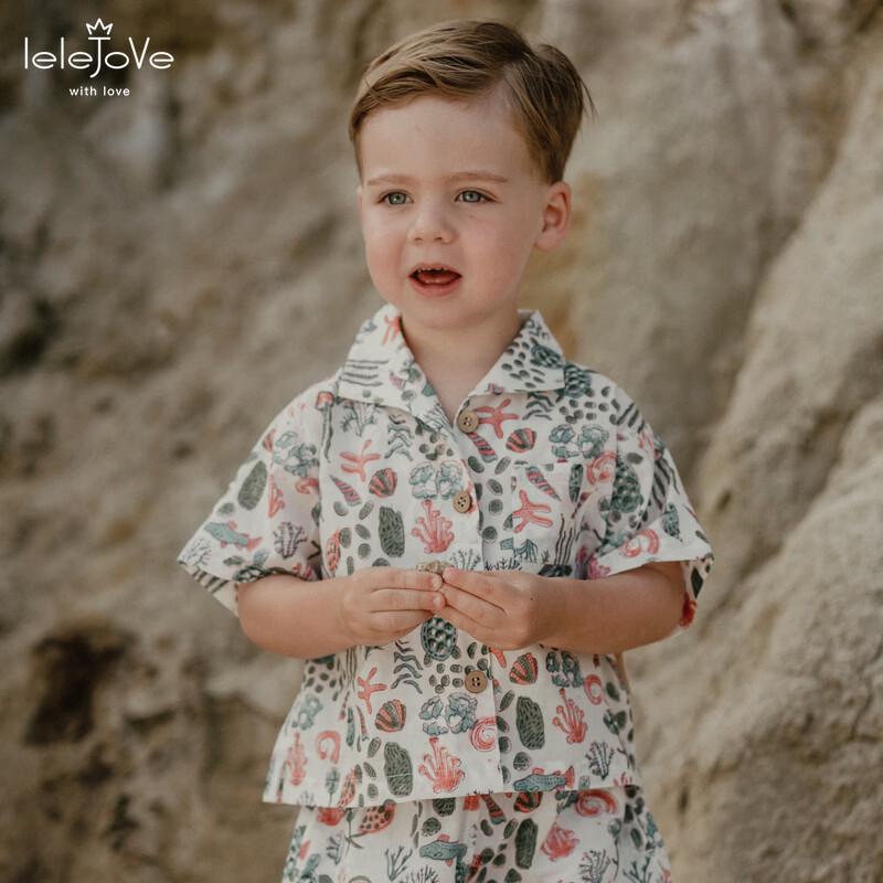 

LELE JOVE Boys Summer Breathable Casual Shorts 100