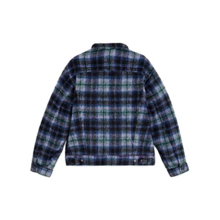 Levis Plaid Loose Fit Long Sleeve Jacket Men jackets Blue 79129-0025