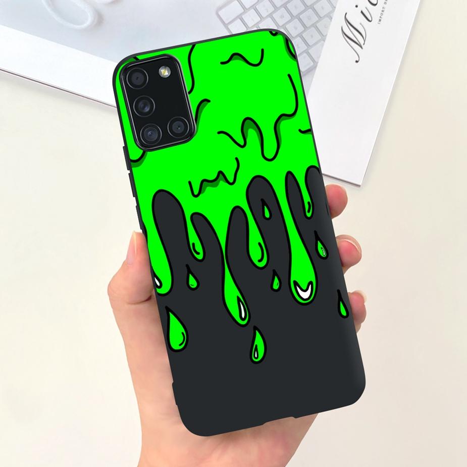 For Samsung Galaxy A51 A71 Case A515F A715F Cute Fashion Cartoon Painted Phone Case For Samsung A51 A 31 41 71 Soft Cover Bumper
