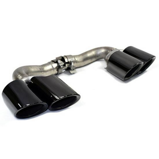 Porsche Cayenne GTS Black Quad Tailpipe Trim (11-24 Years)