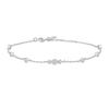Ania Haie Silver Sparkling Bezel Cubic Station Bracelet B065-03H