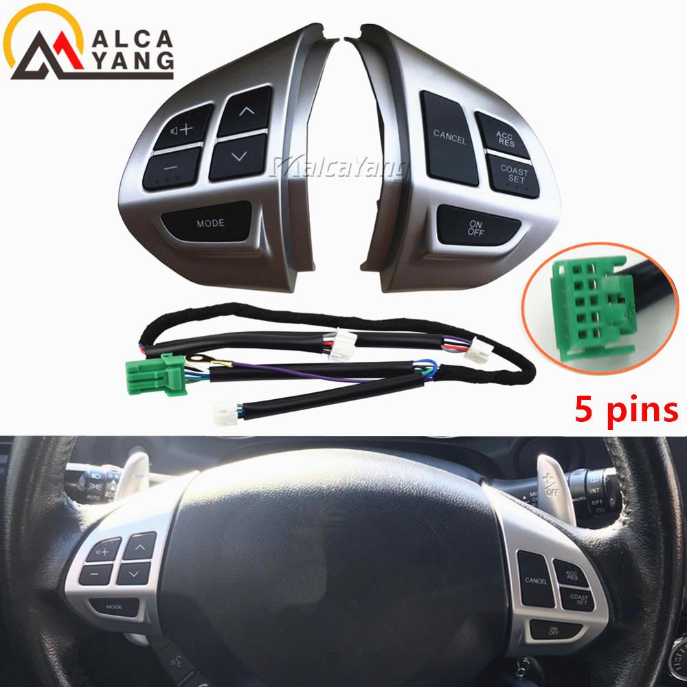 

Кнопка регулировки громкости на руле для Mitsubishi Outlander XL 2.4 S12 2008 CW5W 4b12 Lancer 10-2007 заводской двигатель 2.0 конвертер Sliver 5pin