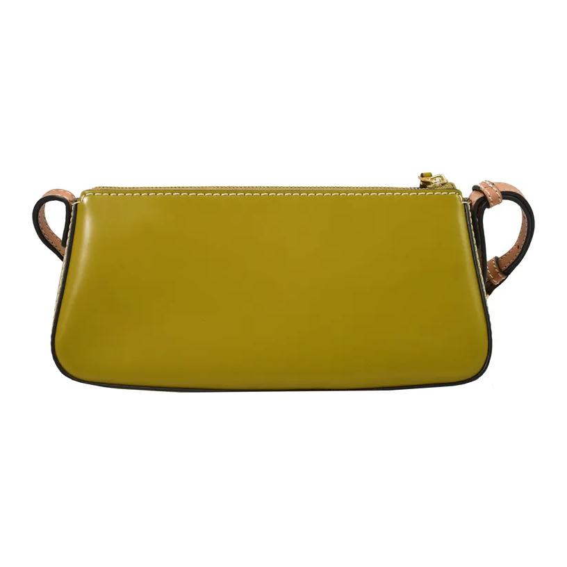 Tory Burch McGraw Zipper Closure Adjustable Shoulder Strap Leather Tote Shoulder Bag Women Handbags Green 138922-300