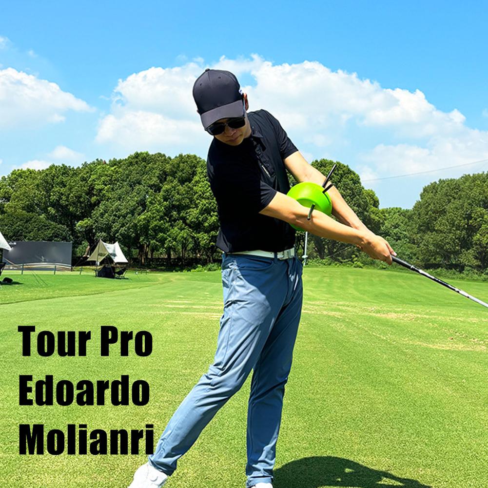 Ajutor pentru antrenamentul leagănului de golf, din aliaj de aluminiu și PU, pentru antrenamentul leagănului, minge de antrenament pentru leagăn de golf, conexiune R2Q5