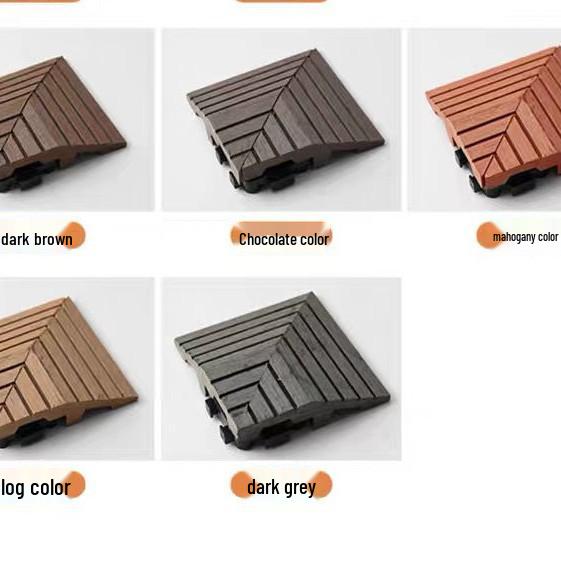 Außen-Holz-Kunststoff-Verbundstoff Terrassenbelag, Selbstverlegend & Korrosionsbeständig für Balkon- & Hofsanierung