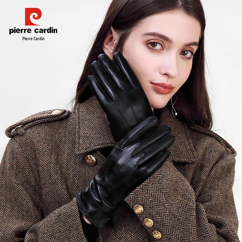 Pierre Cardin Women's Goatskin Touchscreen Winter Gloves