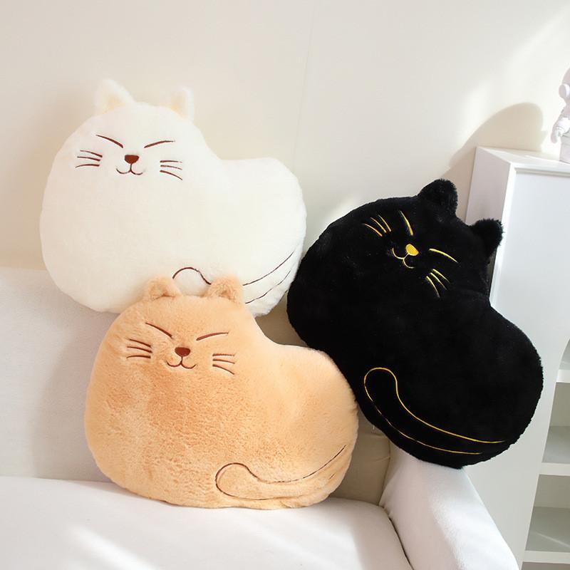Cat Plush Toy Animal Stuffed Doll Cartoon Bedroom Decoration Kids Cute Gift