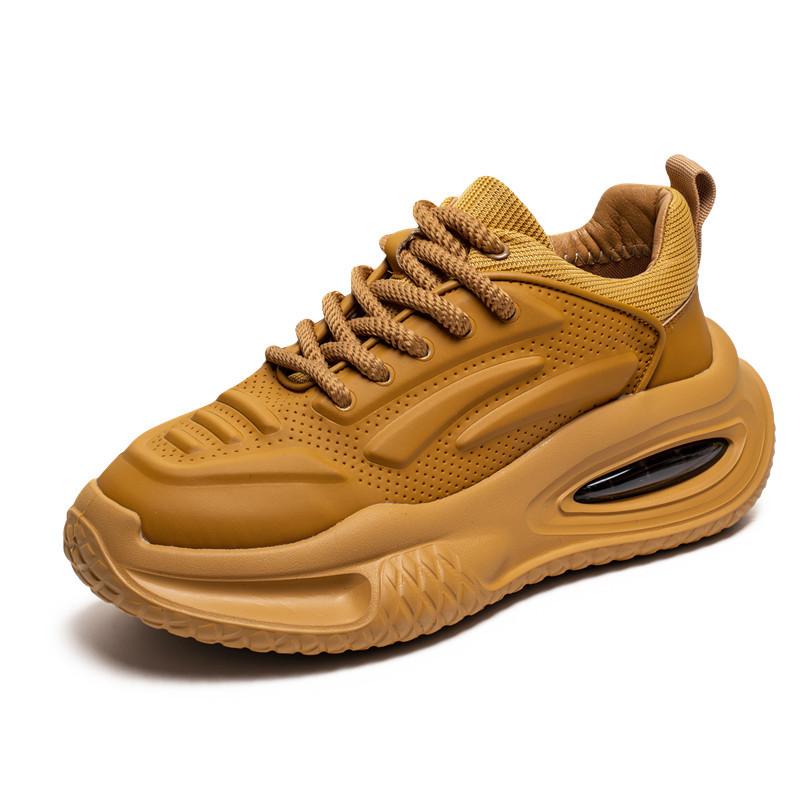 

Новые мужские кроссовки на платформе с увеличенным шагом, универсальные кроссовки для отдыха, модные мужские повседневные туфли на толстой подошве 39