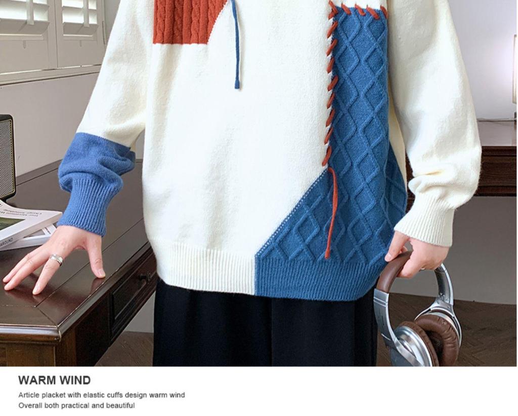 Men's Autumn/Winter Casual Round Neck Loose Knitted Sweater
