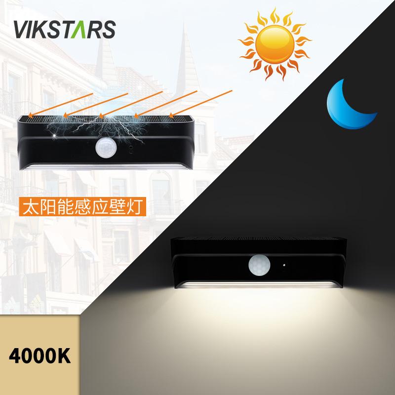 Newest Led Solar Wall Light Body Sensing Outdoor IP65 Waterproof Solar Garden Light Control Outdoor Lighting Hot