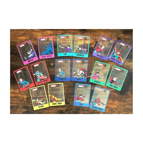 Small Planet Marvel | Mazel Comic Blind Clear Card Set of 2, Complete Set of 8