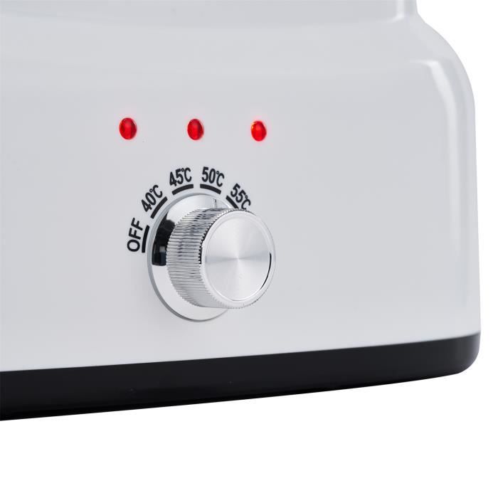 Réchauffeur d'huile de massage professionnel - Master Massage Equipment - 3 bouteilles - 60°C - Garantie 2 ans