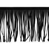 2Yards 6 Inch PU Leather Suede Fringe Trim Double Side Leather Sewing Tassel Fringe for DIY Sewing Dress Crafts Skirt Decoration