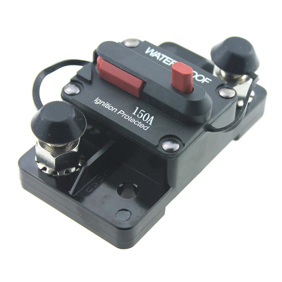 48V Flush-Mount Circuit Breaker 150AMP For Car Stereo Audio Inline Replace Fuse