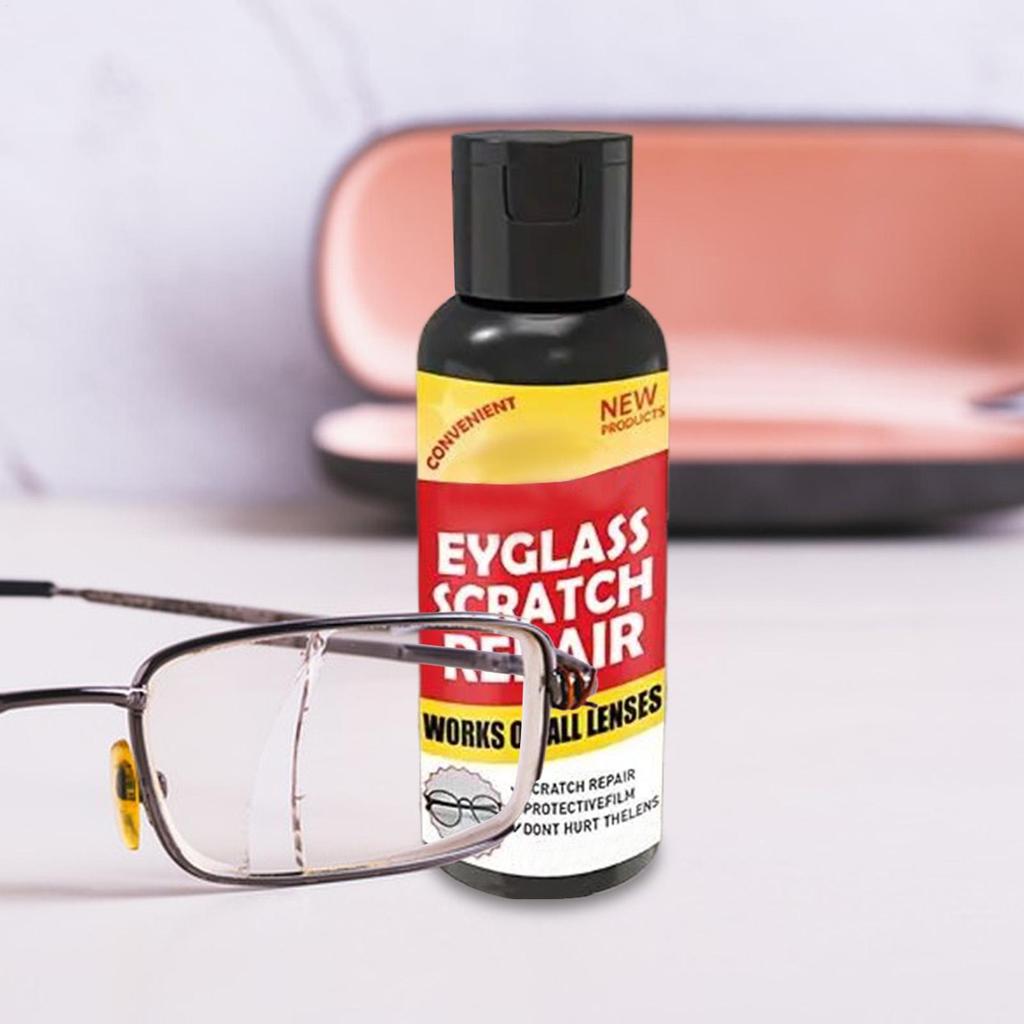 100G Glasses Scratch Repair Kit Lens Scratch Remover Wax  for Sunglasses Long-Lasting Eyewear Cleaning Polish Supplies